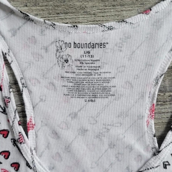 Vintage Y2K Punk scene emo No Boundaries racerback tank top - Picture 4 of 4